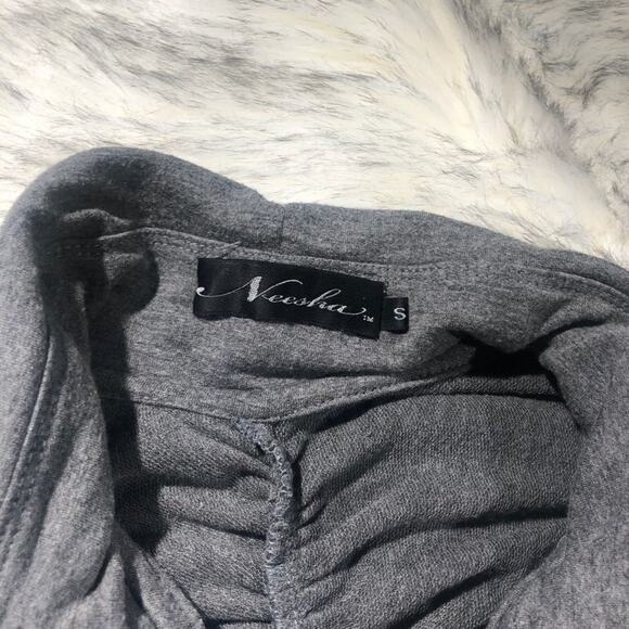 Neesha | gray fitted athleisure jacket size small - Picture 5 of 7